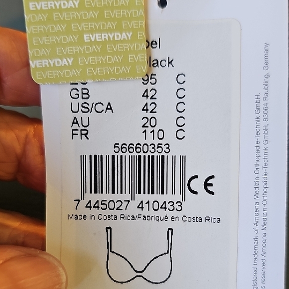 Playtex Black Bra Intimates‎ & Sleepwear. NWT. Adjustable. - Picture 4 of 8